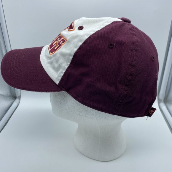 Virginia Tech Hokies Maroon & White Cap Hat Strap-back VT Captivating Headwear - Picture 6 of 16